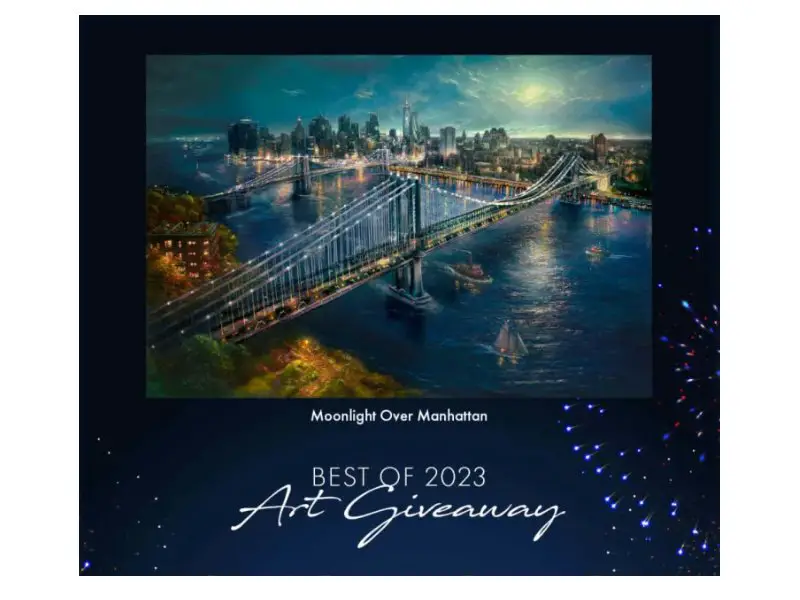 Thomas Kinkade Studios Best of 2023 Giveaway - Win A Limited Edition Canvas