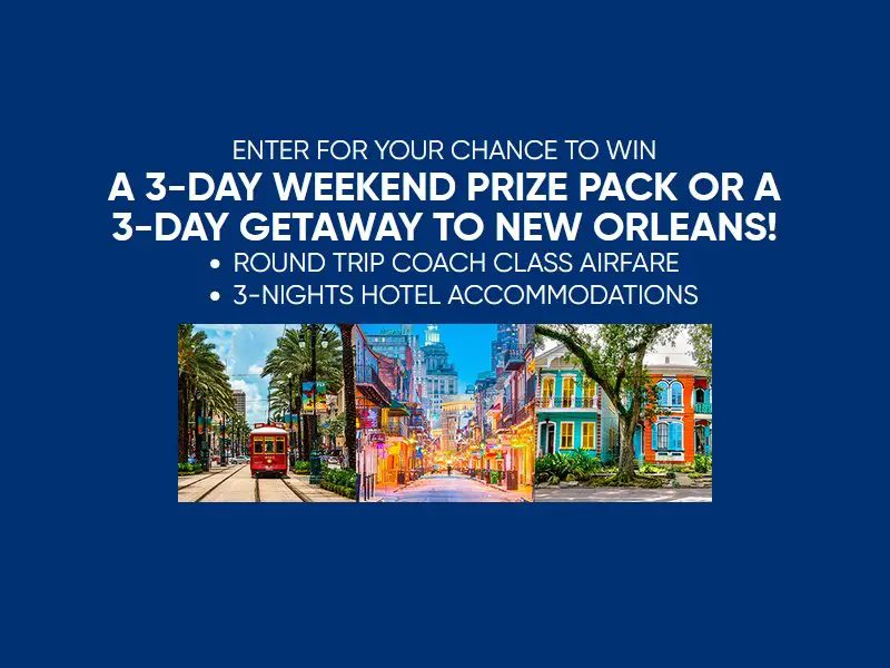 Three Olives Vodka New Orleans Weekend Getaway Sweepstakes - Win a Trip to New Orleans and More