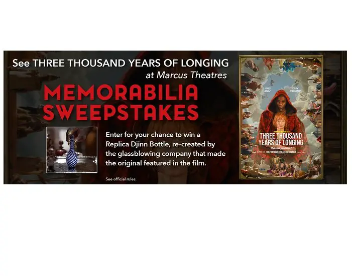 Three Thousand Years of Longing Sweepstakes - Win a Genie Bottle Replica