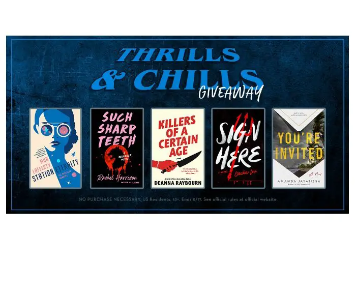 Thrills and Chills Sweepstakes - Win Five Books on Mystery, Horror and Thriller!