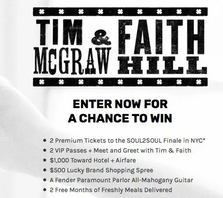 Tim McGraw and Faith Hills Soul2Soul Tour