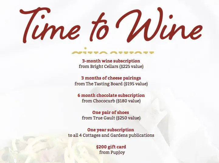 Time to Wine Giveaway