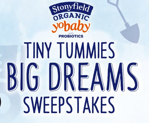 Tiny Tummies Big Dreams Sweepstakes