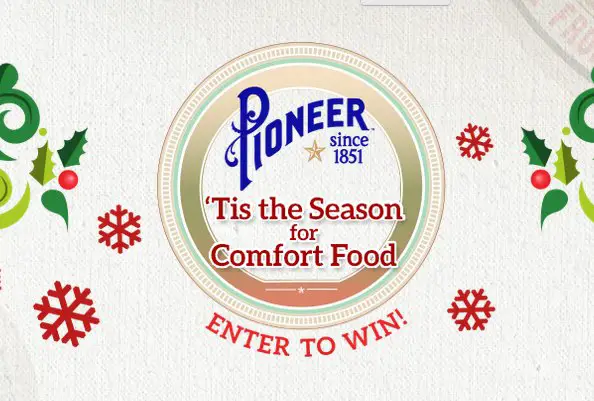 Tis the Season for Comfort Food -- $2,000!
