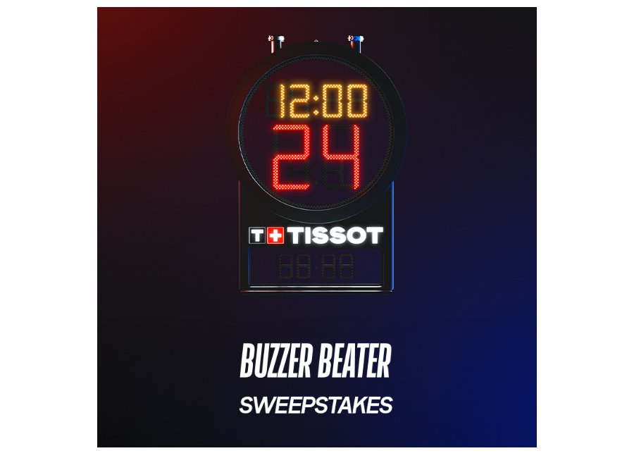 Tissot Buzzer Beater Sweepstakes - Win A Trip For Two To The NBA Or WNBA Finals