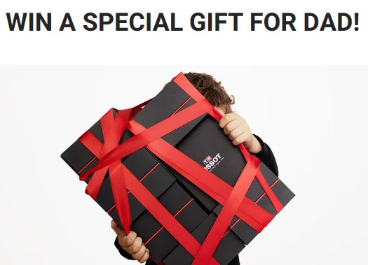 Tissot Father's Day Sweepstakes - Win A Tissot PRX Watch