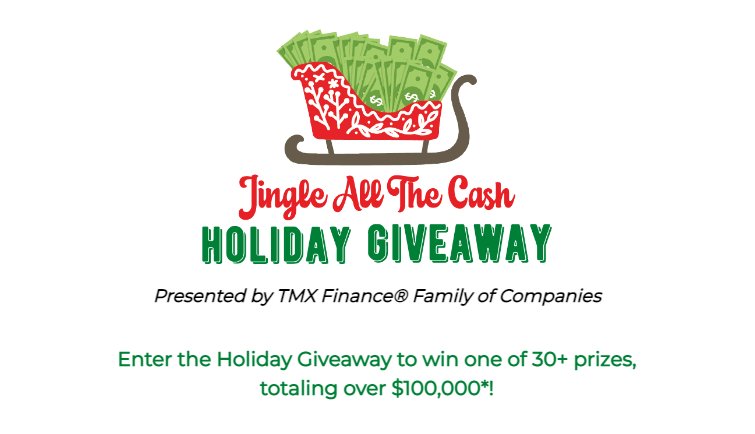 TITLEMAX Jingle All The Cash Holiday Giveaway - $25,000, $15,000, $10,000 & More Up For Grabs