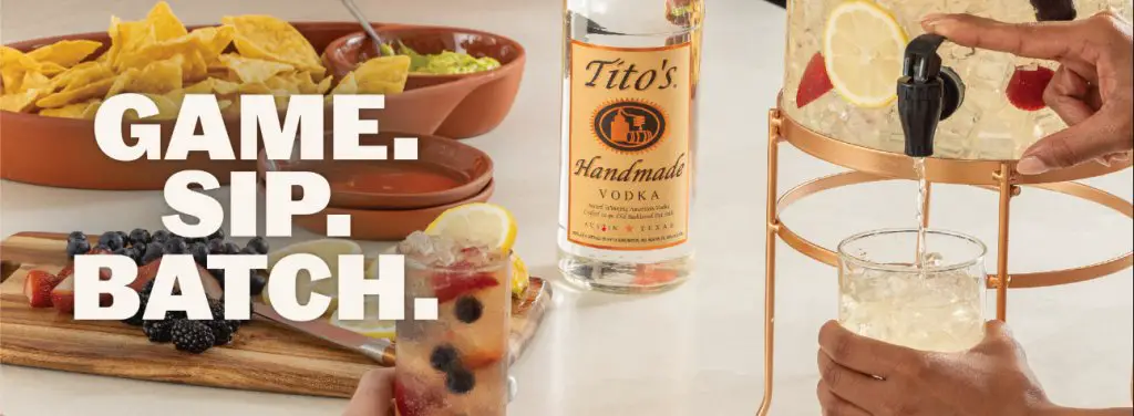 Tito’s Game Day Cocktail Kit Giveaway - Win 1 Tito’s Branded Mixology Cocktail Vessel And Branded Coolers (500 Winners)
