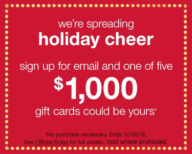 TJ Maxx Holiday Sweepstakes!