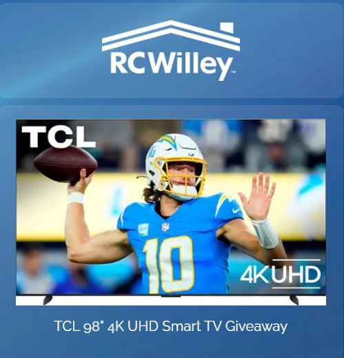 TLC 98 4K UHD Smart TV Giveaway - Win A 98″ TCL 4K Smart TV