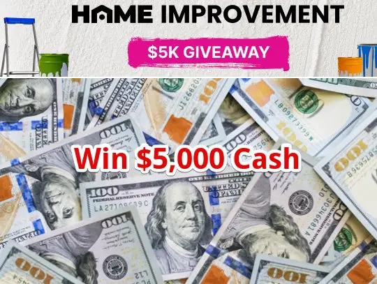 TLC Home Improvement 5K Giveaway - Win $5,000 Cash