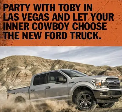 Toby Keith Cowboy Truck Giveaway
