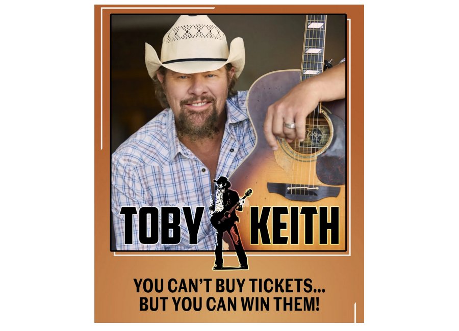 Toby Keith Las Vegas Flyaway Sweepstakes - Win A Trip For Two To See Toby Keith Live In Concert