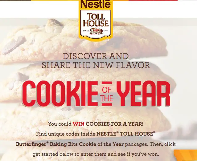 Tollhouse Cookie of the Year! 65 Winners!