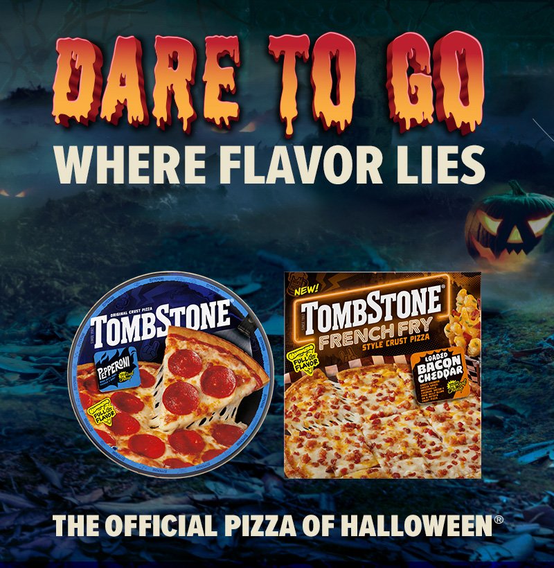 Tombstone Halloween Pizza Party Sweepstakes – Win A $100 Or $25 Fandango At Home Digital Gift Card (245 Winners)