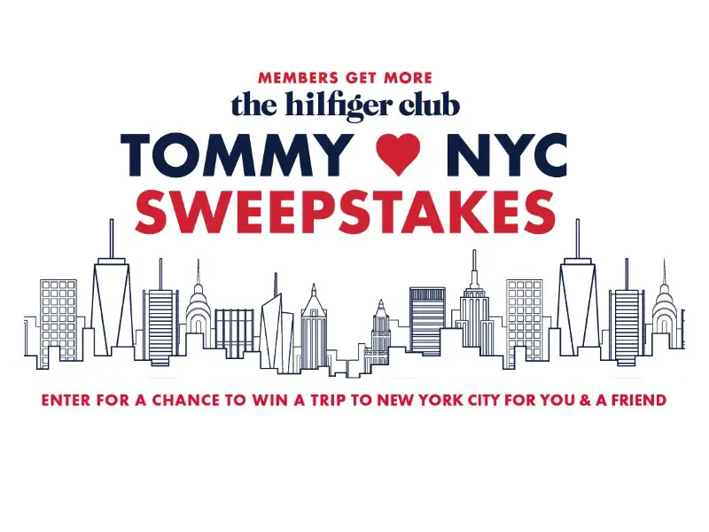 Tommy Hilfiger ❤️ NYC Sweepstakes - Win A Trip For 2 To New York (2 Winners)