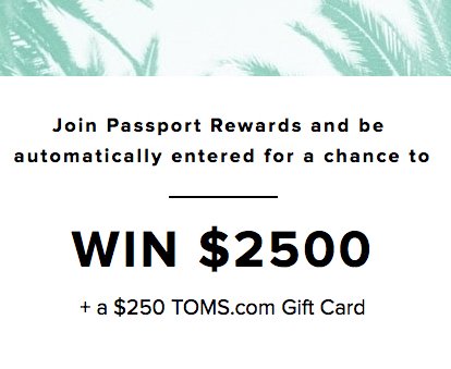 TOMS Sweepstakes