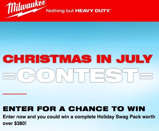 Tools in July Sweepstakes
