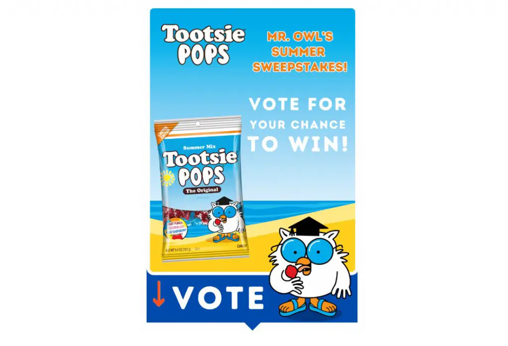 Tootsie Pops Flavor Vote Sweepstakes - Win A Year's Supply Of Tootsie Pops & More