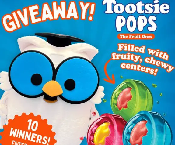 Tootsie Pops the Fruit Ones Giveaway - Wn a Box of 48 Fruit-filled Tootsie Pops (10 Winners)