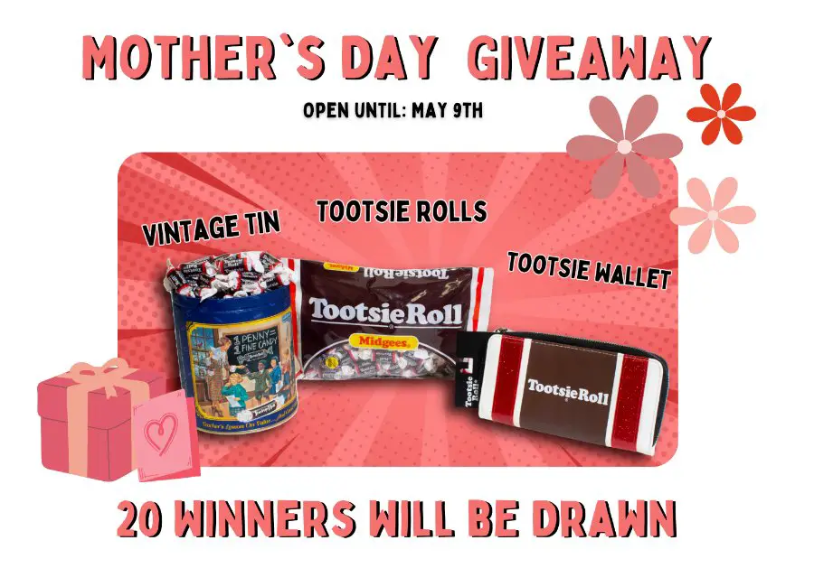 Tootsie Roll Industries Mother's Day Giveaway - Win A Vintage Tin, A Tootsie Roll Wallet And A Bag Of Tootsie Roll (20 Winners)