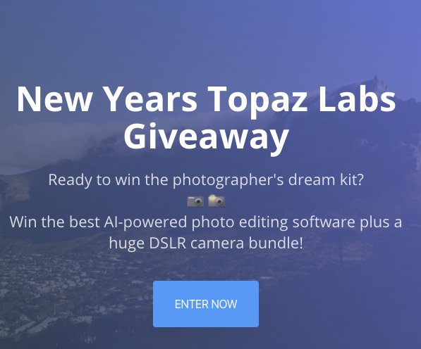 Topaz Labs New Years Giveaway