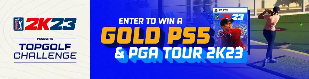 Topgolf PGA Tour PlayStation 5 Giveaway - Win 1 Gold PS5 & A $2,000 Visa Gift Card