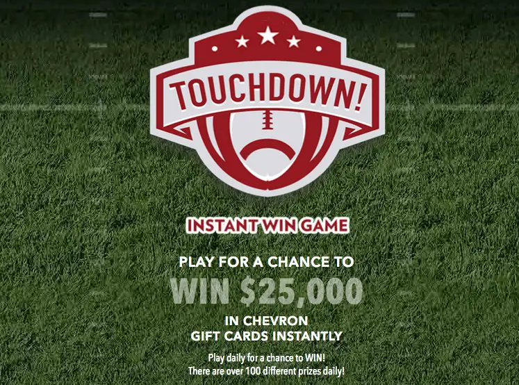 Touchdown Instant Win Sweepstakes