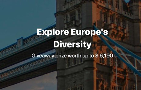 TourRadar European Europe's Diversity Contest - Win A 10-day European Tour Worth Over $6,000