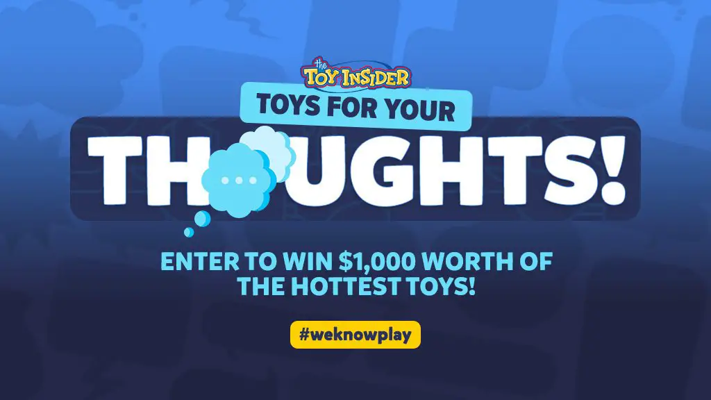Toy Insider 2022 Reader Survey & Giveaway - Win A $1,000 Toy Package From The Toys For Your Thoughts Survey
