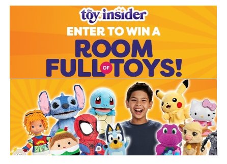 Toy Insider Room Full of Toys Holiday Sweepstakes - Win $1,000 worth of toys