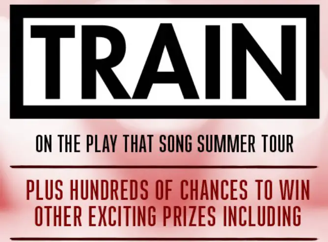 Train VIP Backstage Pass Sweepstakes