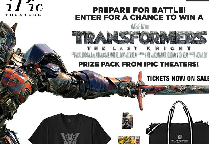 Transformers The Last Knight Sweepstakes