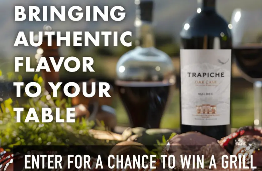 Trapiche “Summer Grill” Sweepstakes - Outdoor Propane Grill + $100 Gift Card (5 Winners)