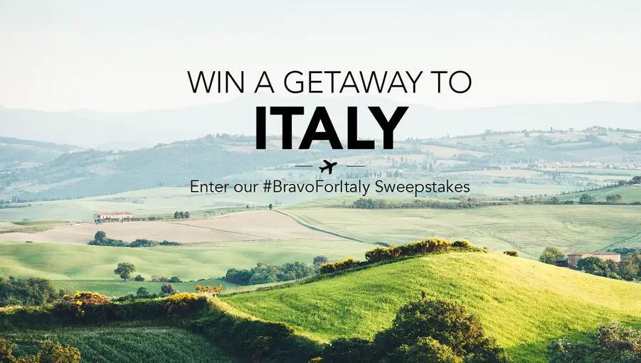 Travel to Italy! Sweepstakes by Dining-In at Bravo!
