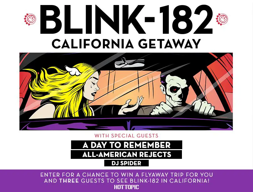 Travel to See Blink 182 Live in Concert!