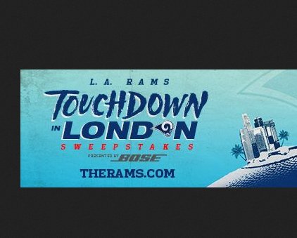 Travel and Touchdown in London Sweepstakes!