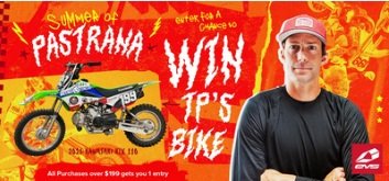Travis Pastrana’s 2021 Kawasaki KLX 110 Giveaway - Win a Brand New Motorcycle from EVS-Sports
