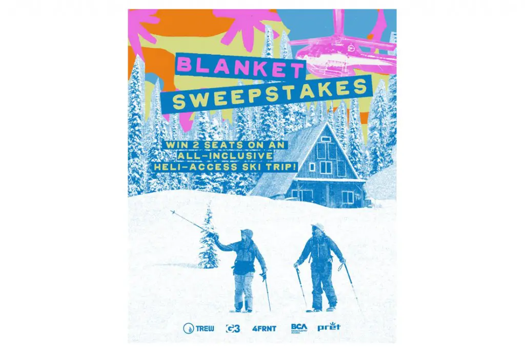 TREW Gear Blanket Sweepstakes - Win A Winter Getaway For Two