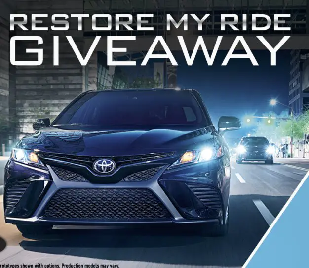 Tri-Valley Toyota Dealers ReStore My Ride Sweepstakes