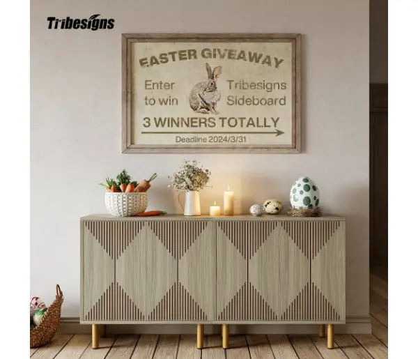 Tribe Signs Easter Giveaway 2024 - Win A 58" Sideboard (3 Winners)