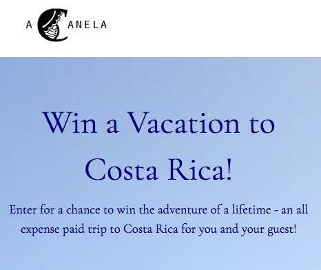 Trip for 2, Costa Rica Giveaway