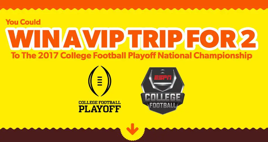 Win a Trip to the 2017 College Football Playoff National Championship!