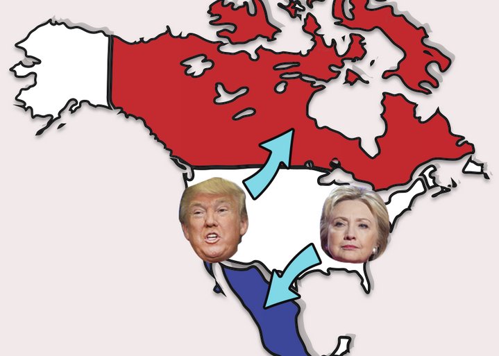 Election 2016: Free Trip to Canada or Mexico!