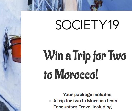 Trip for 2 Sweepstakes