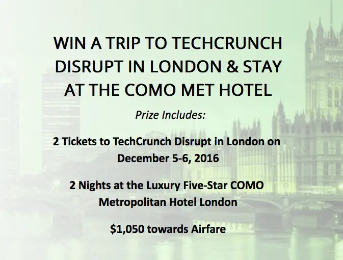 Trip to London for TechCrunch Disrupt!
