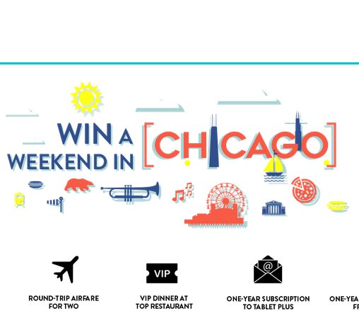 Trip to Chicago Sweepstakes 2017
