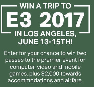 Trip to E3 Sweepstakes