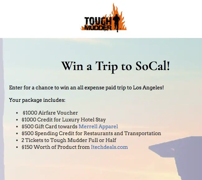 Trip to SoCal Sweepstakes
