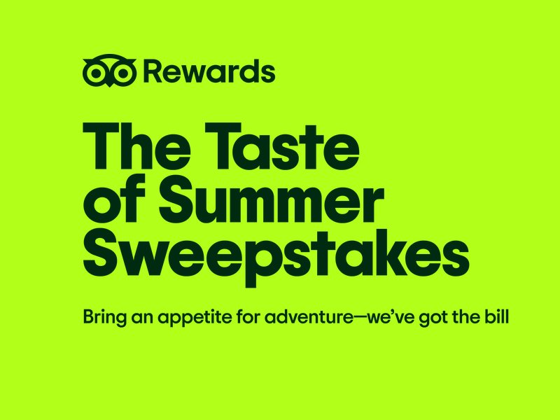 TripAdvisor Taste of Summer Sweepstakes - Win Up To $5,000 Trip Cash